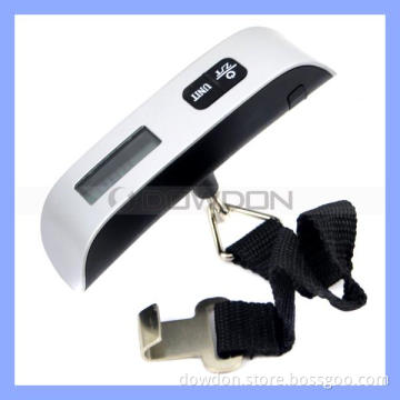 50kg 110lb Digital Luggage Hanging Scales Travel Scale with Temperature Indicator